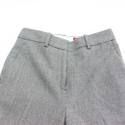 20秋冬 ウール フランネル シガレットパンツ / スラックス テーパード チェック柄 ハウンドトゥース