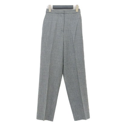 20秋冬 ウール フランネル セミワイド パンツ / スラックス チェック柄 ハウンドトゥース