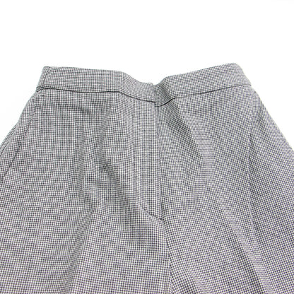 20秋冬 ウール フランネル セミワイド パンツ / スラックス チェック柄 ハウンドトゥース