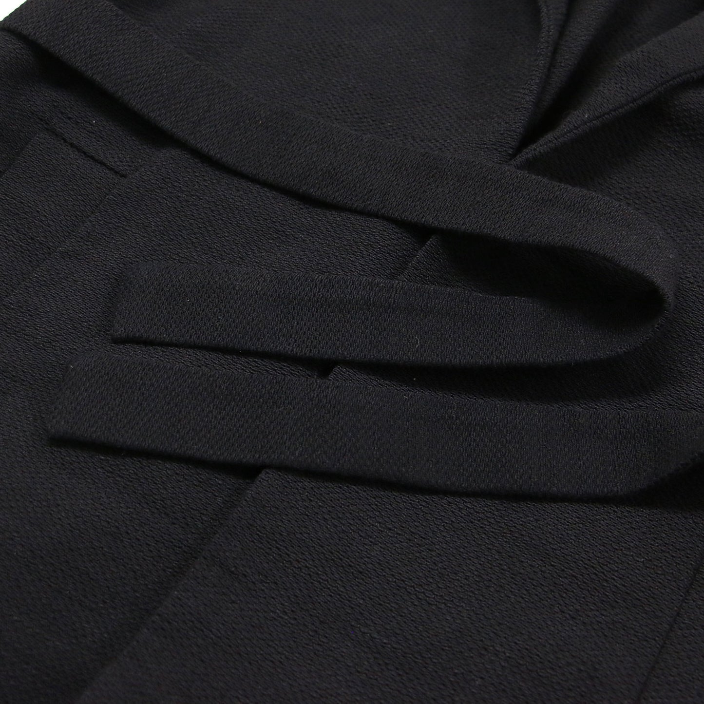 ベルト付き ロング ジレ / ベスト テーラードカラー コットン