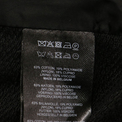 ベルト付き ロング ジレ / ベスト テーラードカラー コットン