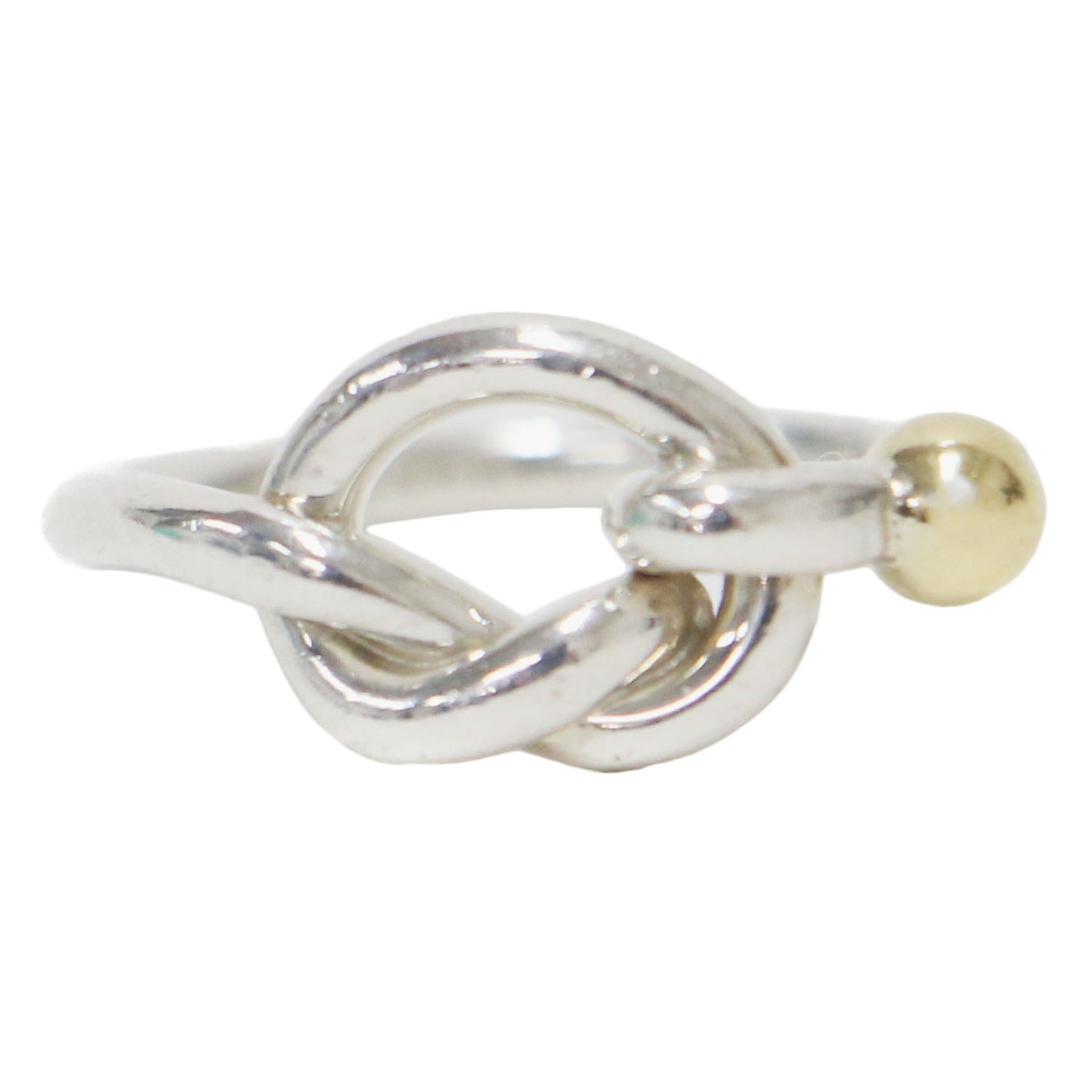 ラブノット リング / 指輪 スターリングシルバー K18