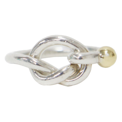 ラブノット リング / 指輪 スターリングシルバー K18