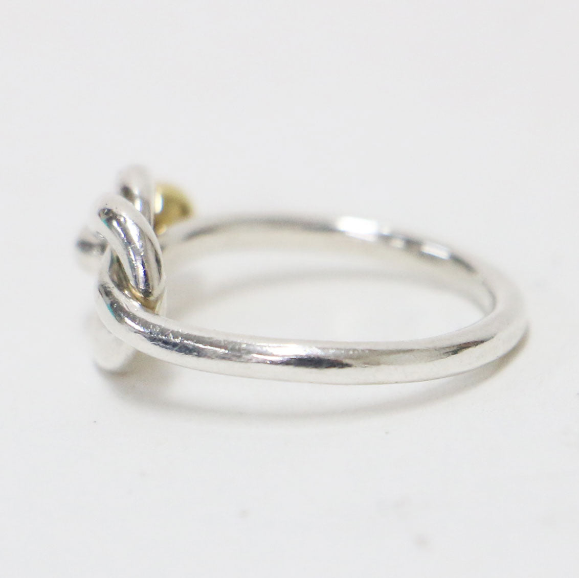 ラブノット リング / 指輪 スターリングシルバー K18