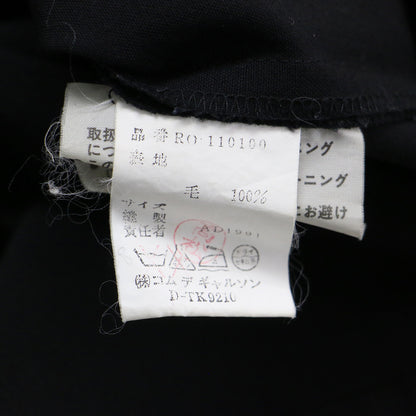 ウール サイドジップ ワンピース / ミニ丈 半袖 チャイナカラー Iライン