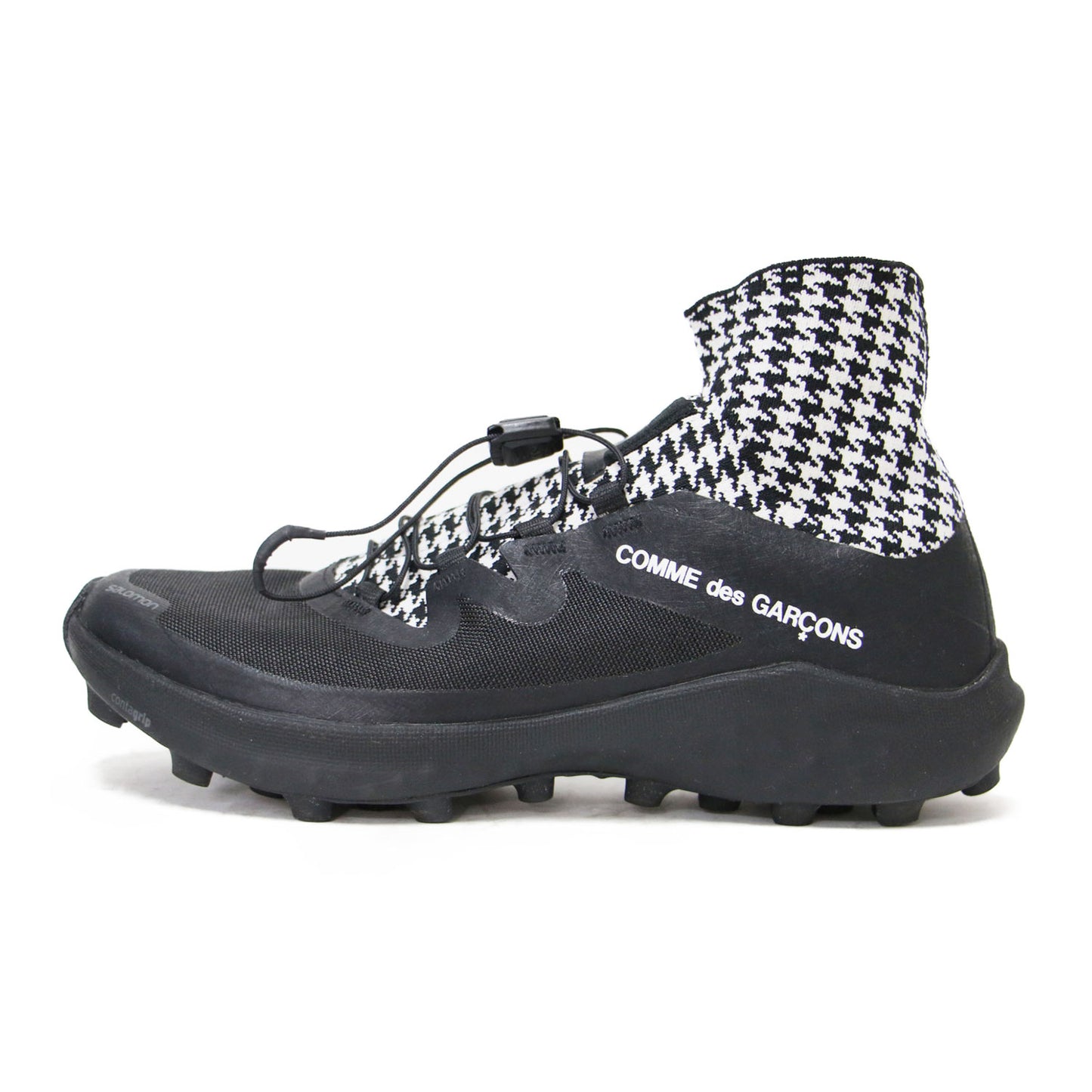 × salomon 21秋冬 千鳥格子 ハイカット スニーカー / ハウンドトゥース 切替