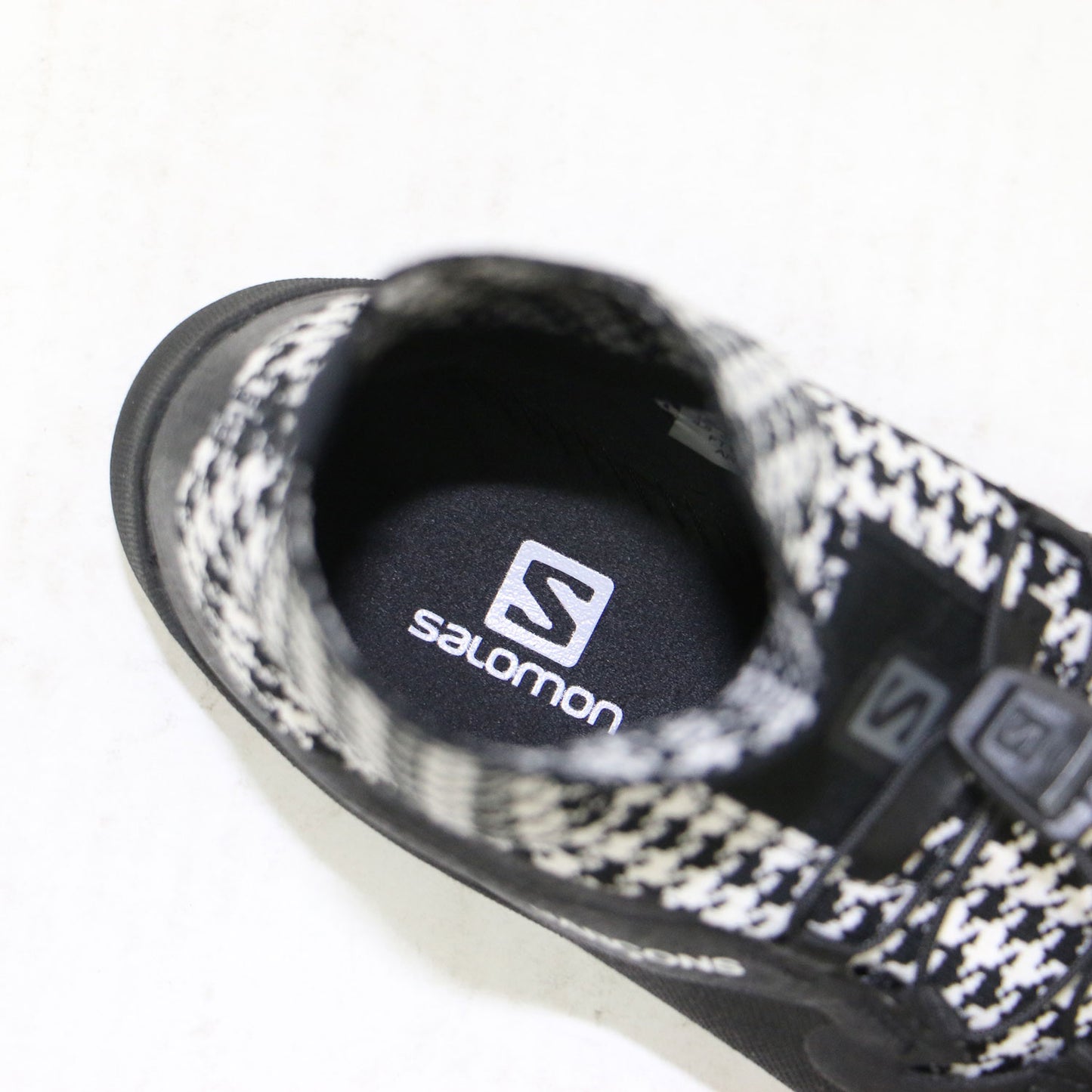 × salomon 21秋冬 千鳥格子 ハイカット スニーカー / ハウンドトゥース 切替