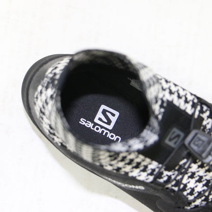 × salomon 21秋冬 千鳥格子 ハイカット スニーカー / ハウンドトゥース 切替