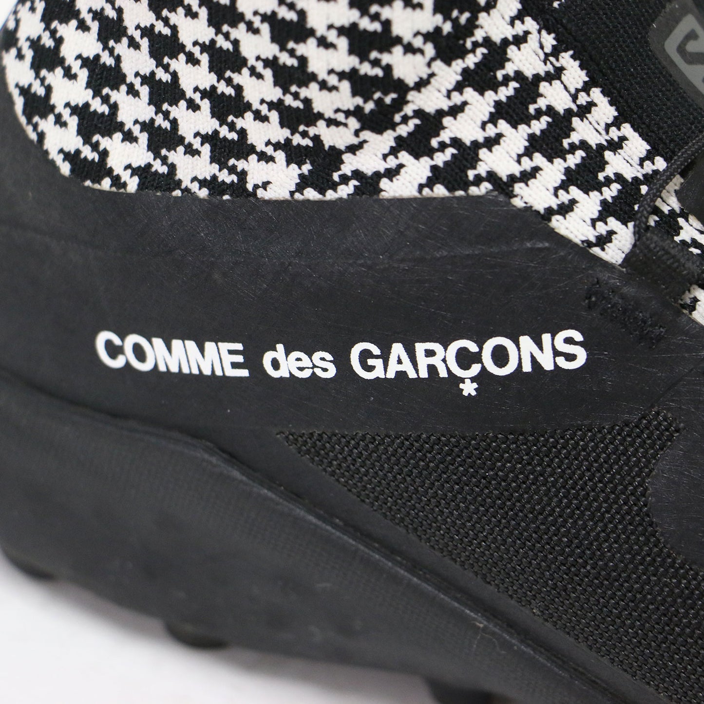 × salomon 21秋冬 千鳥格子 ハイカット スニーカー / ハウンドトゥース 切替