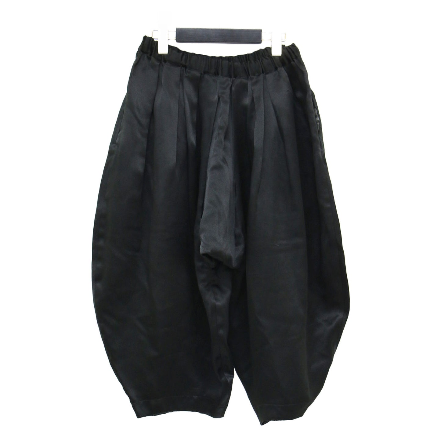 20秋冬 シルク キュプラ サテン サルエルパンツ / イージーパンツ ウエストゴム タック