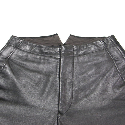 NOIR レザー ドッキング パンツ GR-P205 / ジョッパーズ テーパード コンビ 牛革 ウール