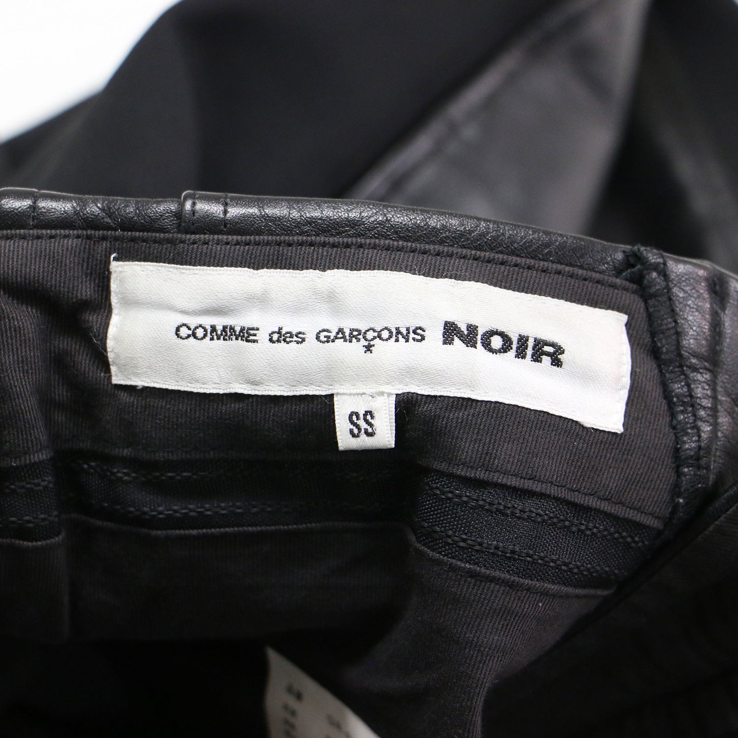 NOIR レザー ドッキング パンツ GR-P205 / ジョッパーズ テーパード コンビ 牛革 ウール