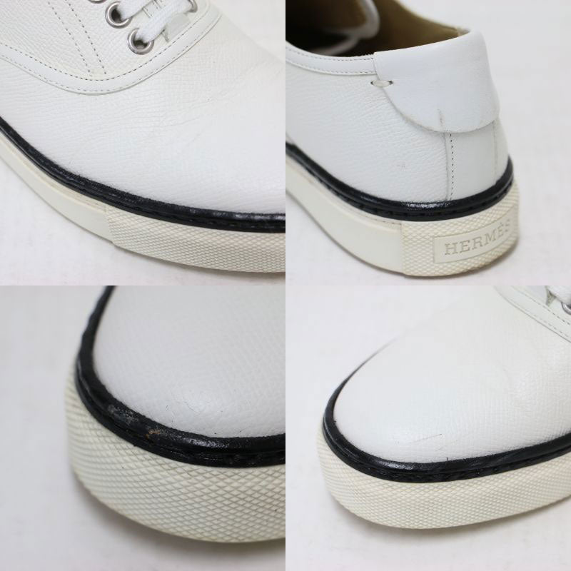 レザー ローカット スニーカー / デッキシューズ レースアップ