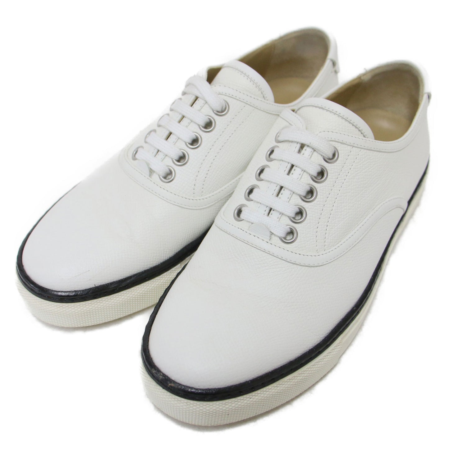 レザー ローカット スニーカー / デッキシューズ レースアップ