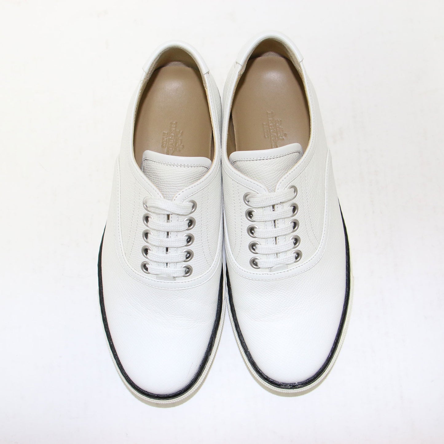 レザー ローカット スニーカー / デッキシューズ レースアップ