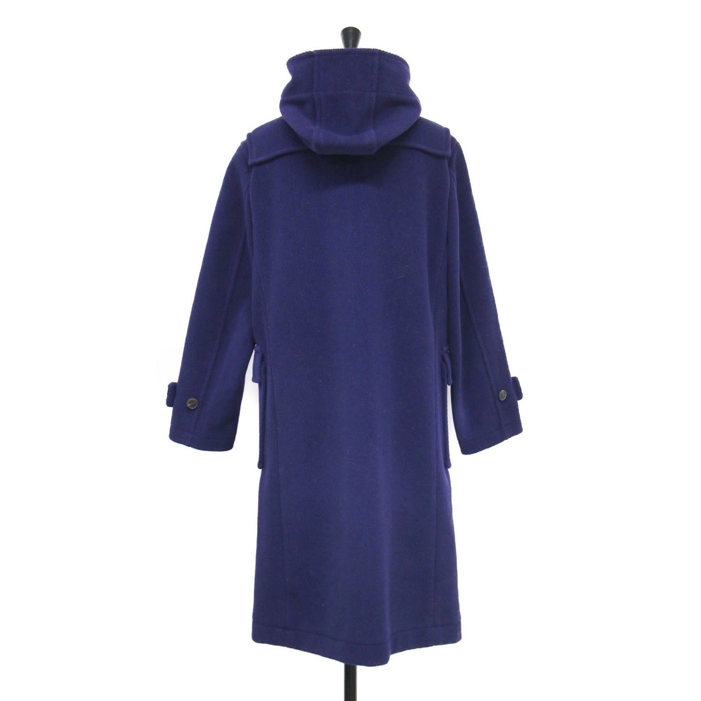 ヘリンボーン柄 ダッフルコート / LDS WEIR ロング フード付き トグル釦 ウール