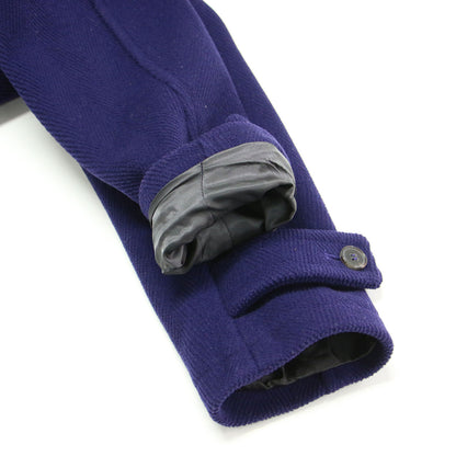 ヘリンボーン柄 ダッフルコート / LDS WEIR ロング フード付き トグル釦 ウール