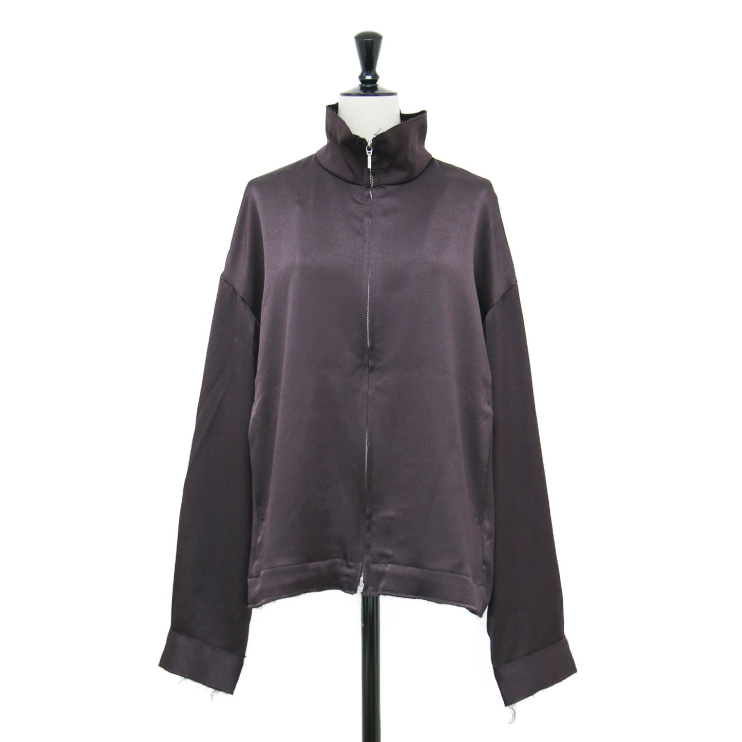 25秋冬 フェクダ サテン ブルゾン / Phekda satin blouson トラックジャケット ジップアップ 長袖 スタンドカラー