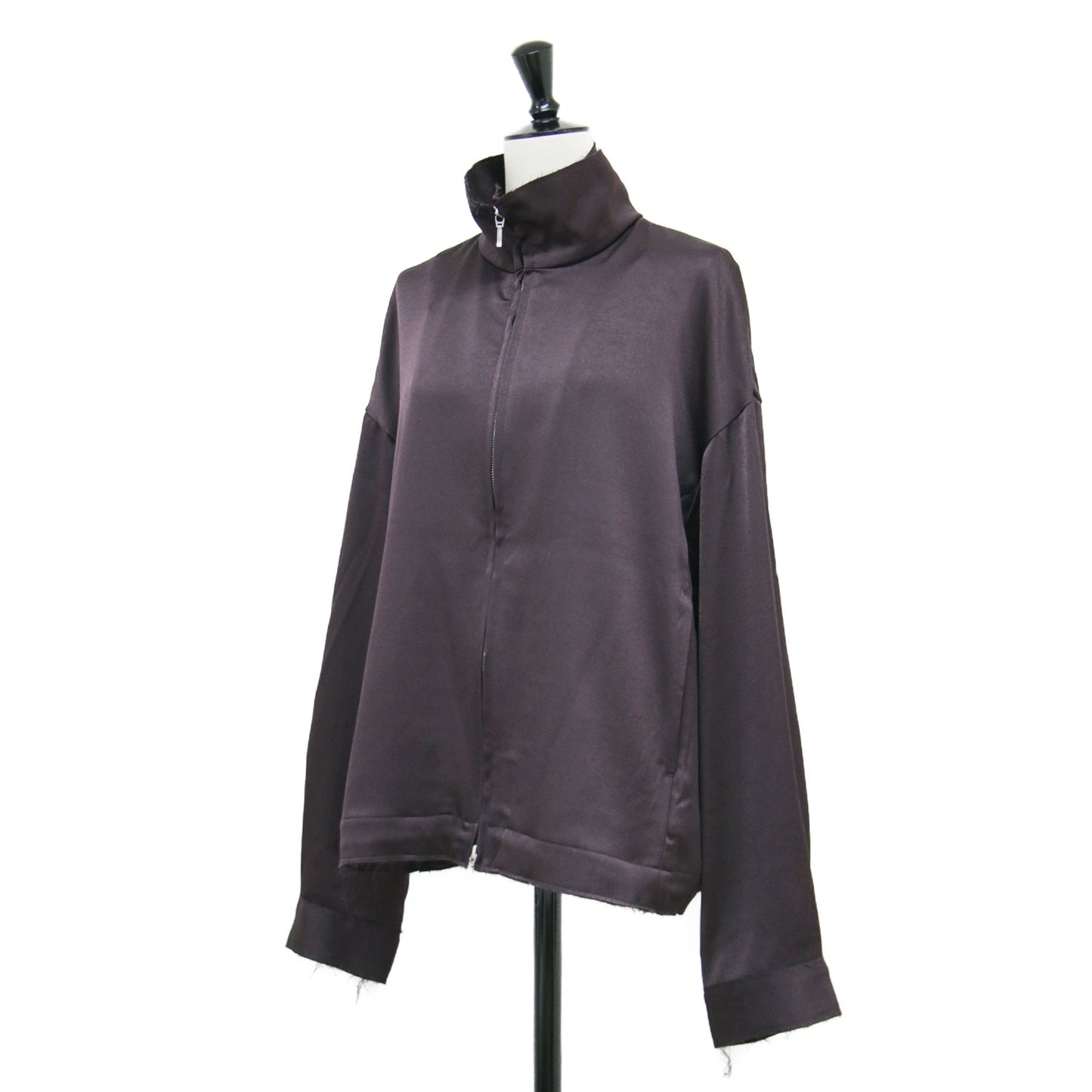 25秋冬 フェクダ サテン ブルゾン / Phekda satin blouson トラックジャケット ジップアップ 長袖 スタンドカラー