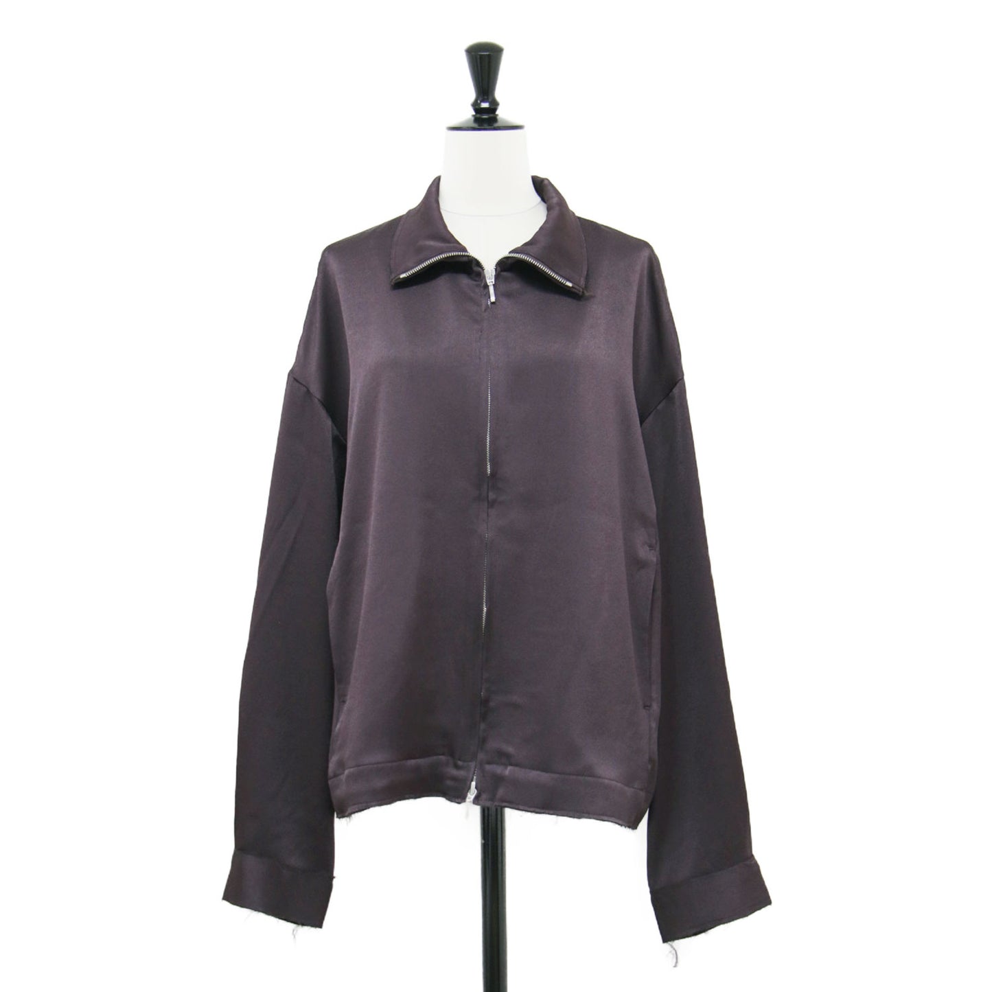 25秋冬 フェクダ サテン ブルゾン / Phekda satin blouson トラックジャケット ジップアップ 長袖 スタンドカラー