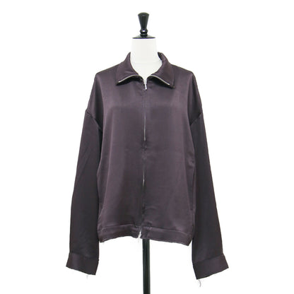 25秋冬 フェクダ サテン ブルゾン / Phekda satin blouson トラックジャケット ジップアップ 長袖 スタンドカラー