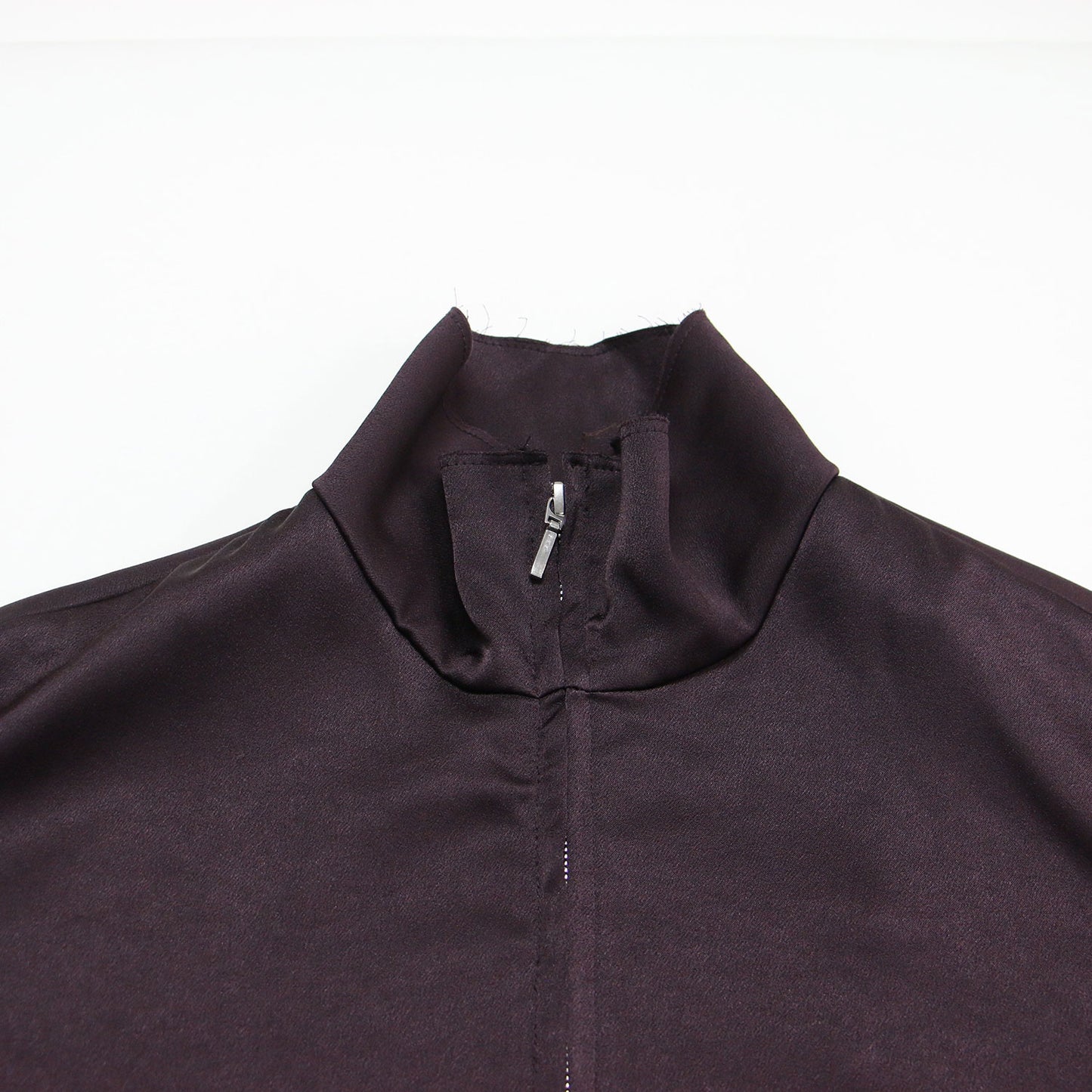 25秋冬 フェクダ サテン ブルゾン / Phekda satin blouson トラックジャケット ジップアップ 長袖 スタンドカラー