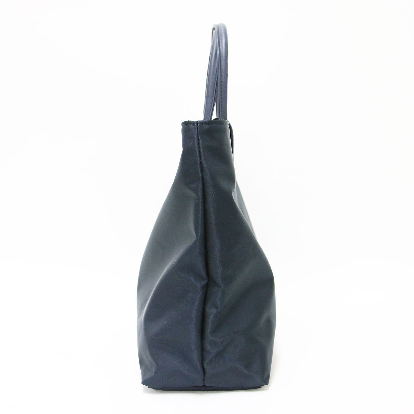 牛革 フラップ ナイロン トートバッグ / ハンドバッグ コンビ 金具
