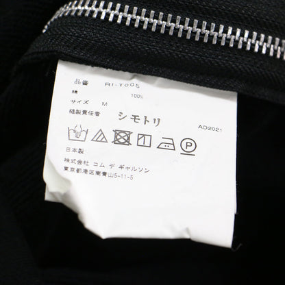 22春夏 サイドジップ スウェット シャツ RI-T005 / プルオーバー 長袖 クルーネック オーバーサイズ 裏毛 コットン