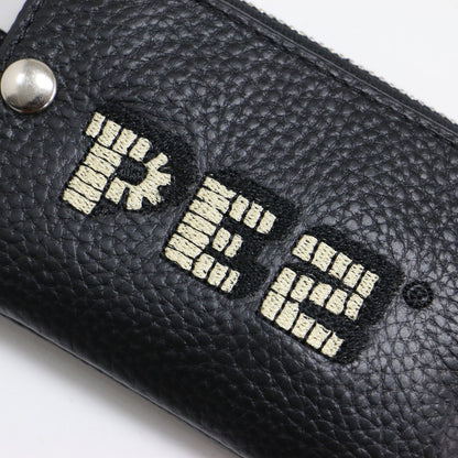 ✕ PEZ レザー モバイルストラップ ショルダー / WEB限定追加 ポーチ ZOO柄 ロゴ 刺繍 ユニセックス