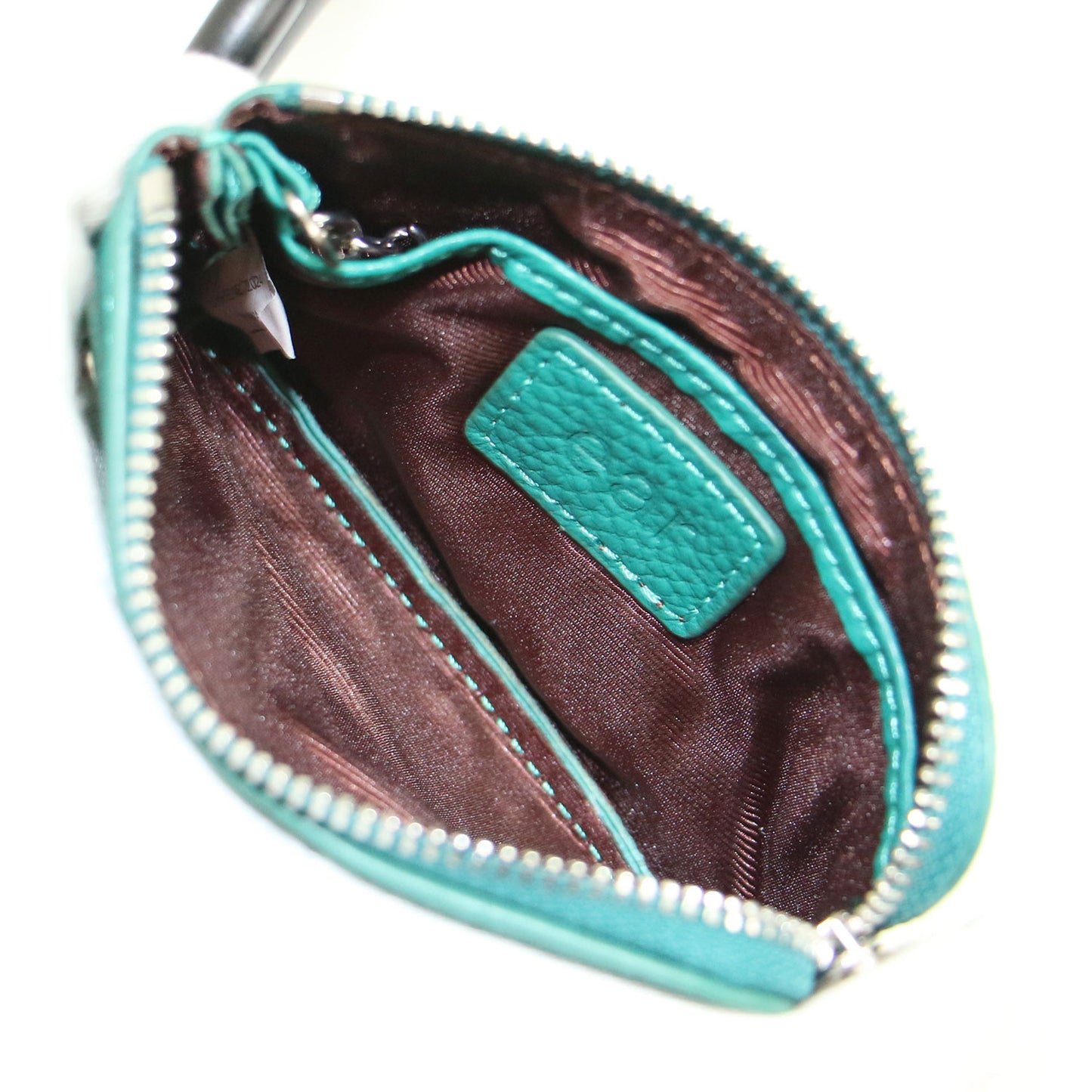 ×PEZ カラビナ付き パス＆キーケース / マルチケース コインケース キーリング ZOO柄 ロゴ 刺繍 本革 ユニセックス