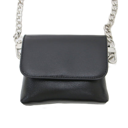 25秋冬 チェーン ベルト ポーチ / CHAIN BELT POUCH ファニーパック ヒップバッグ ウエストポーチ レザー