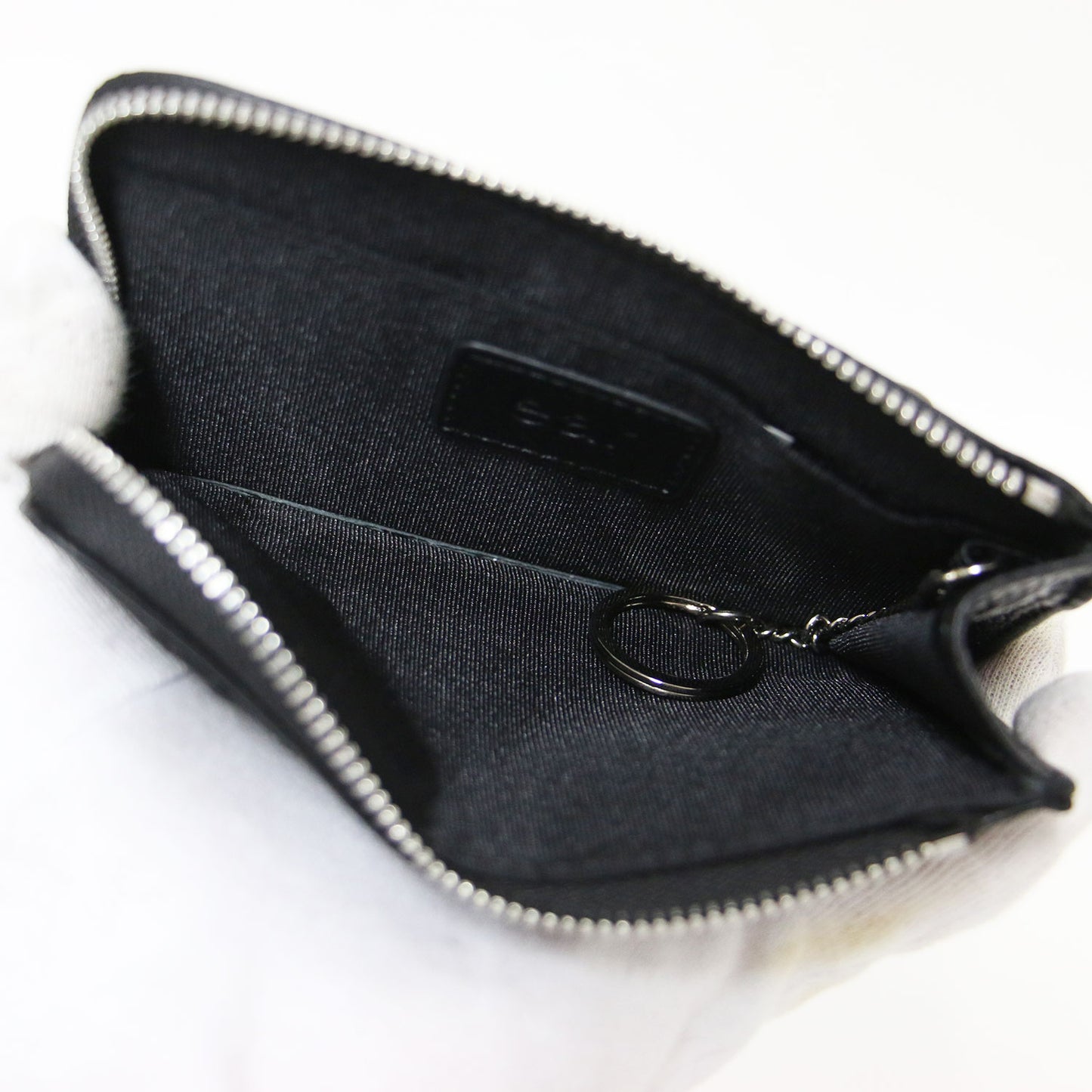 25秋冬 本革 スタッズ フラグメント ケース / インフルエンサーほし企画 カードケース コインケース キーリング シボ レザー ユニセックス