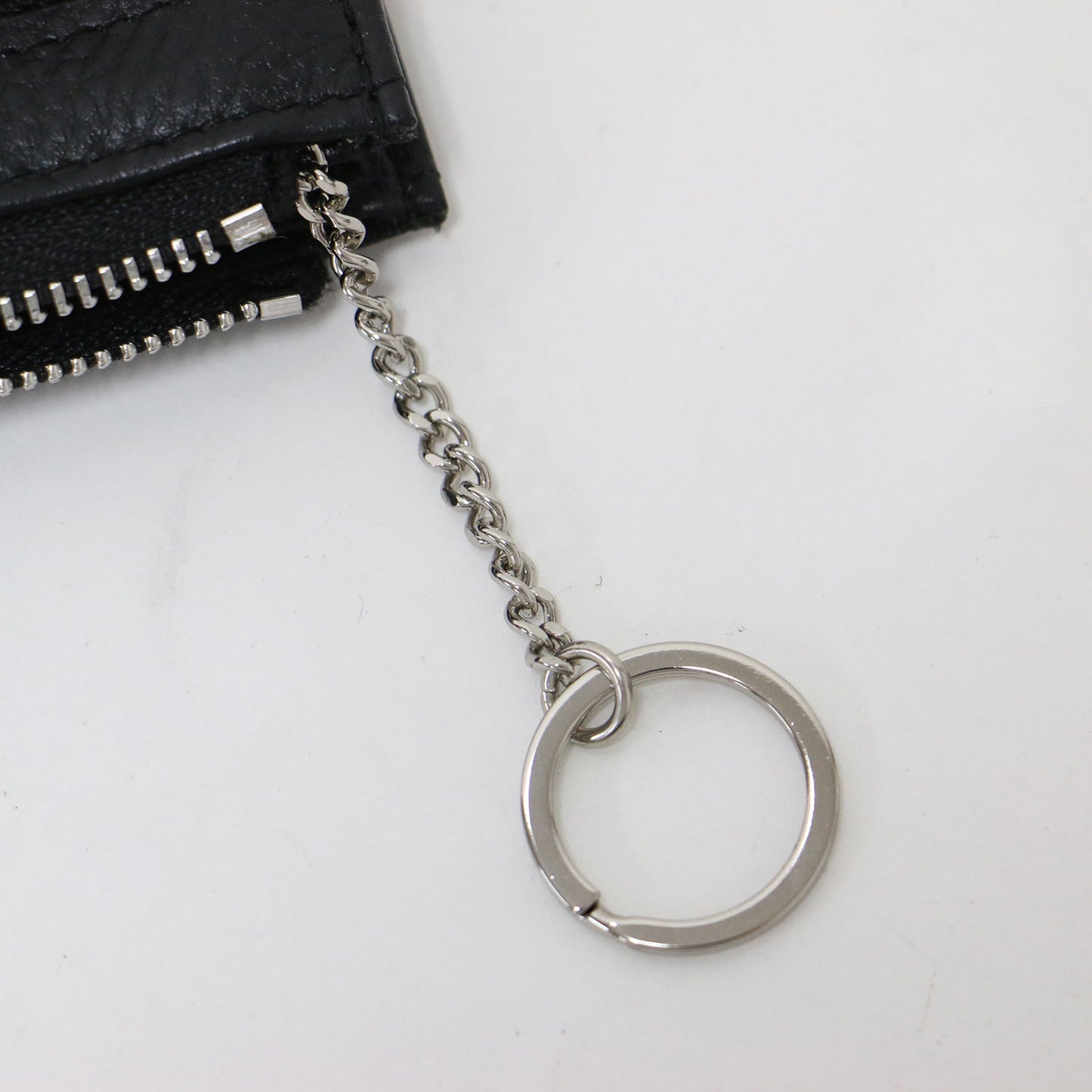 25秋冬 本革 スタッズ フラグメント ケース / インフルエンサーほし企画 カードケース コインケース キーリング シボ レザー ユニセックス