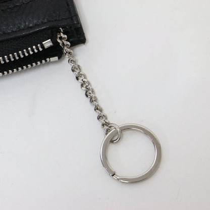 25秋冬 本革 スタッズ フラグメント ケース / インフルエンサーほし企画 カードケース コインケース キーリング シボ レザー ユニセックス