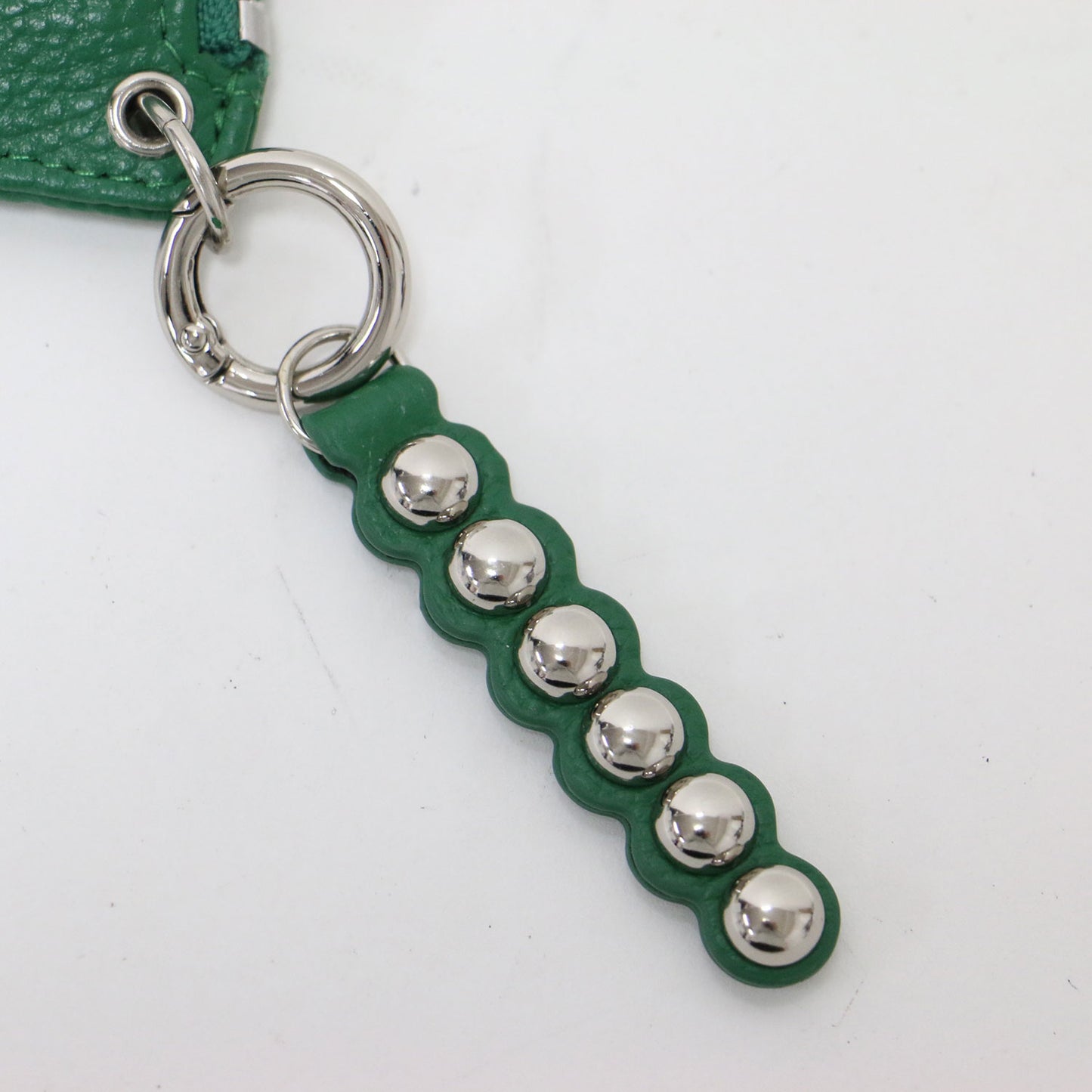 25秋冬 本革 スタッズ フラグメント ケース / インフルエンサーほし企画 カードケース コインケース キーリング シボ レザー ユニセックス