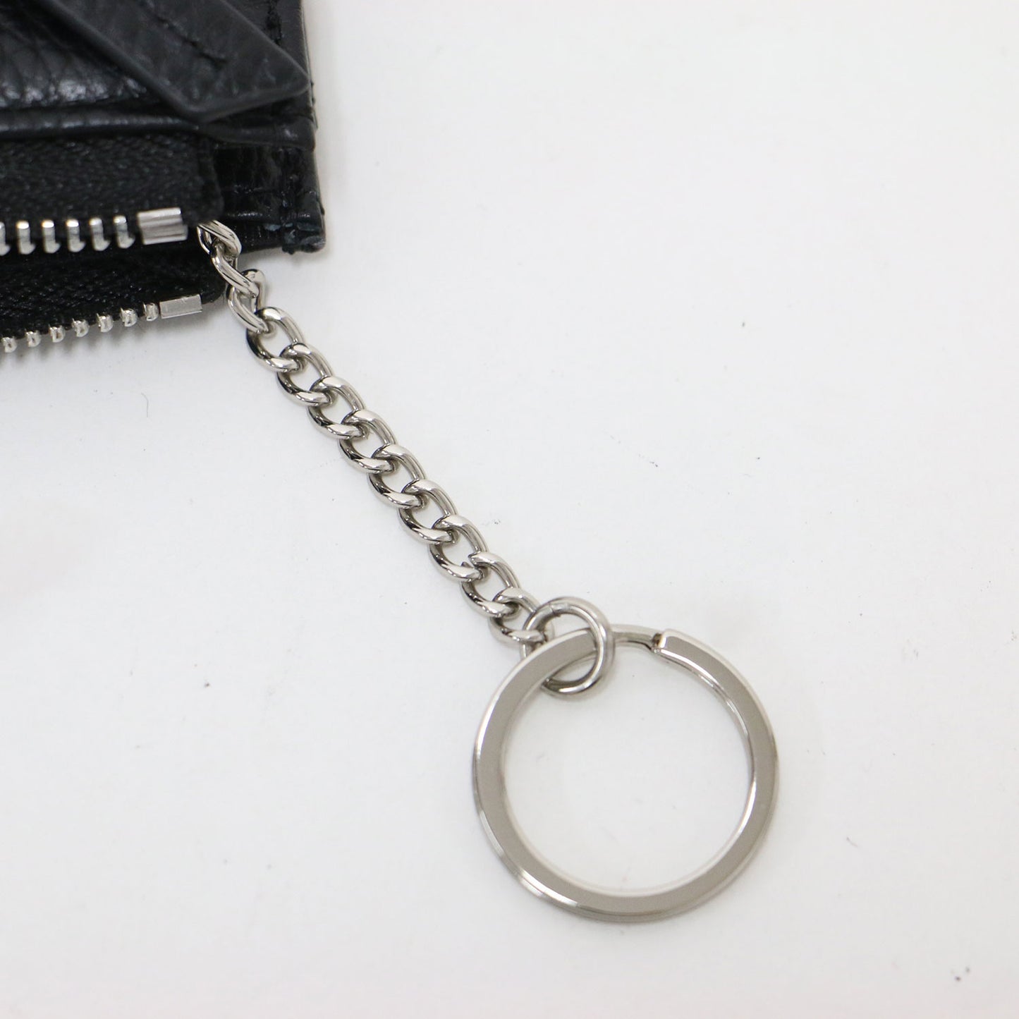 25秋冬 本革 スタッズ フラグメント ケース / インフルエンサーほし企画 カードケース コインケース キーリング シボ レザー ユニセックス