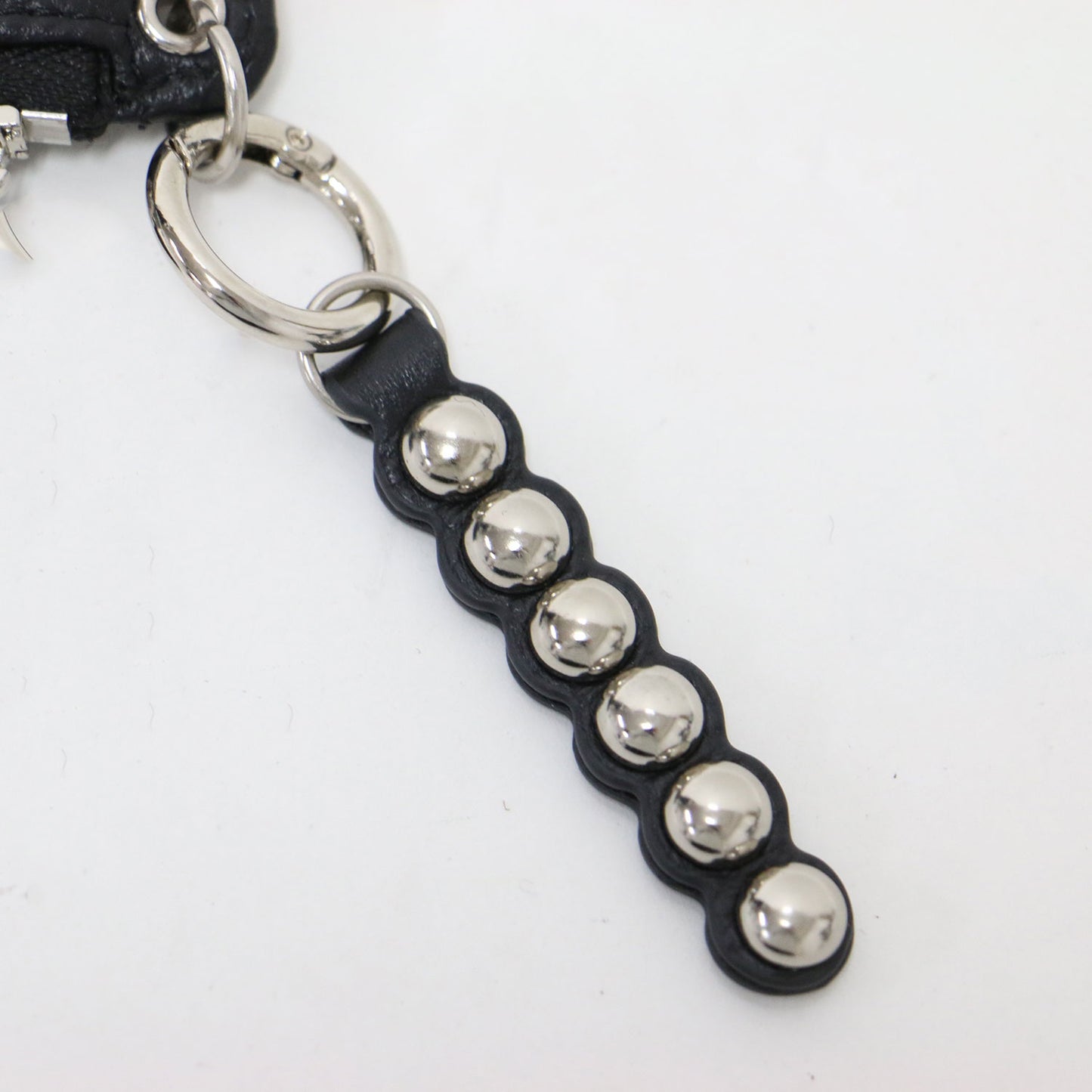 25秋冬 本革 スタッズ フラグメント ケース / インフルエンサーほし企画 カードケース コインケース キーリング シボ レザー ユニセックス