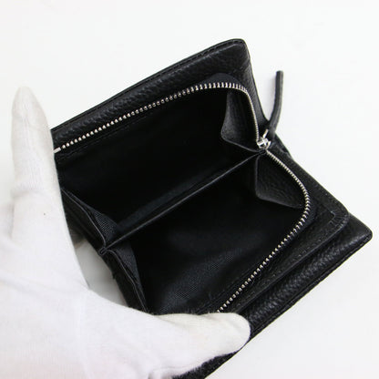 × PEZ コラボ 23秋冬 本革 コンパクト 刺しゅう 折り財布 / ウォレット 二つ折り ウエディング柄 ペッツ カウレザー