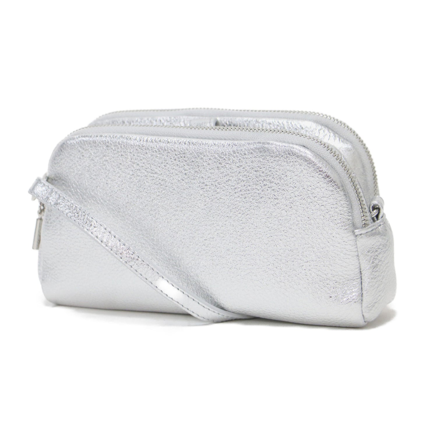 25秋冬 3WAY ショルダーバッグ / ポシェット ハンドバッグ ポーチ チェーン カウレザー