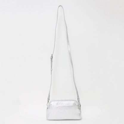 25秋冬 3WAY ショルダーバッグ / ポシェット ハンドバッグ ポーチ チェーン カウレザー