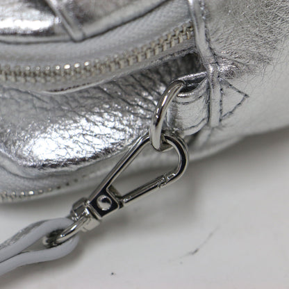 25秋冬 3WAY ショルダーバッグ / ポシェット ハンドバッグ ポーチ チェーン カウレザー