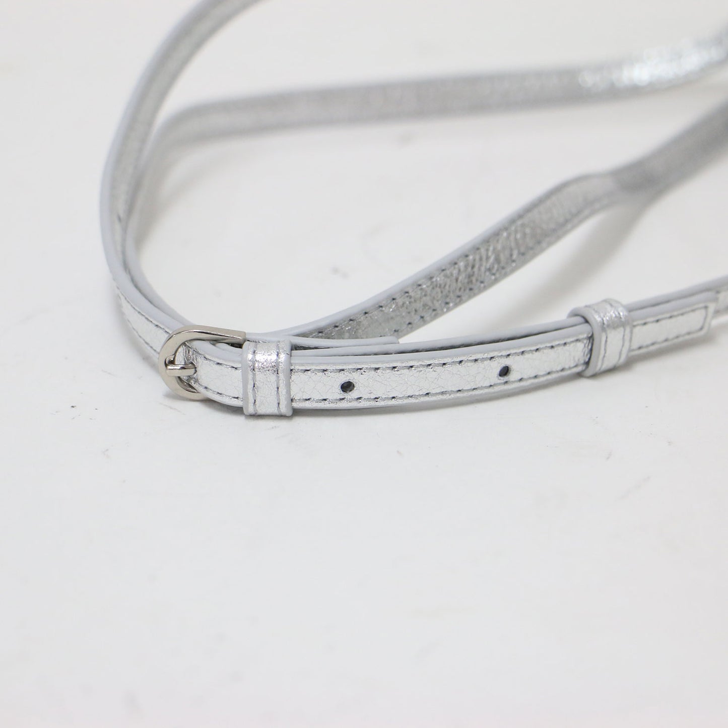 25秋冬 3WAY ショルダーバッグ / ポシェット ハンドバッグ ポーチ チェーン カウレザー