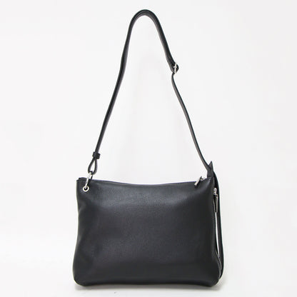 25秋冬 3WAY ショルダーバッグ / クロスボディ 巾着 サイドファスナー シルバー金具