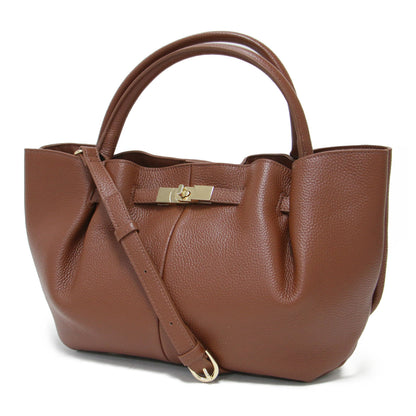 25秋冬 ヒネリ 金具付き バッグ / トートバッグ ハンドバッグ ショルダー 肩掛け クロスボディ 舟形 ゴールド 本革