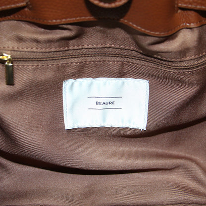 25秋冬 ヒネリ 金具付き バッグ / トートバッグ ハンドバッグ ショルダー 肩掛け クロスボディ 舟形 ゴールド 本革