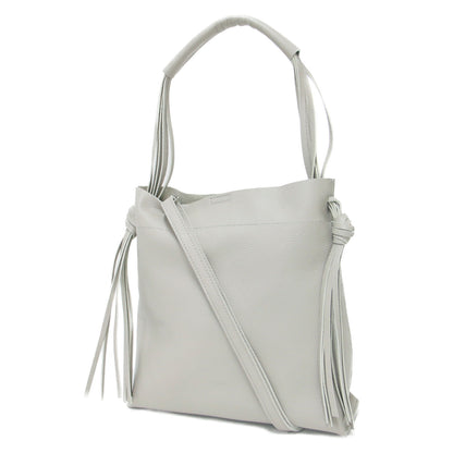 サイドタッセル ショルダーバッグ / トートバッグ 肩掛け 斜め掛け 縦型 レザー