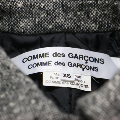 ウール ツイード 中わた コート RB-C004 / ステンカラー ロング ドルマンスリーブ