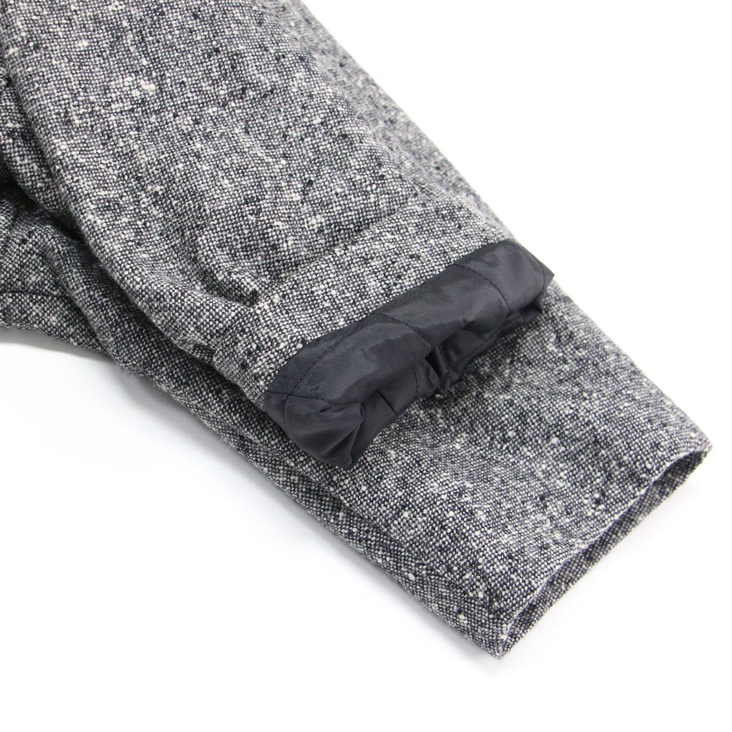 ウール ツイード 中わた コート RB-C004 / ステンカラー ロング ドルマンスリーブ