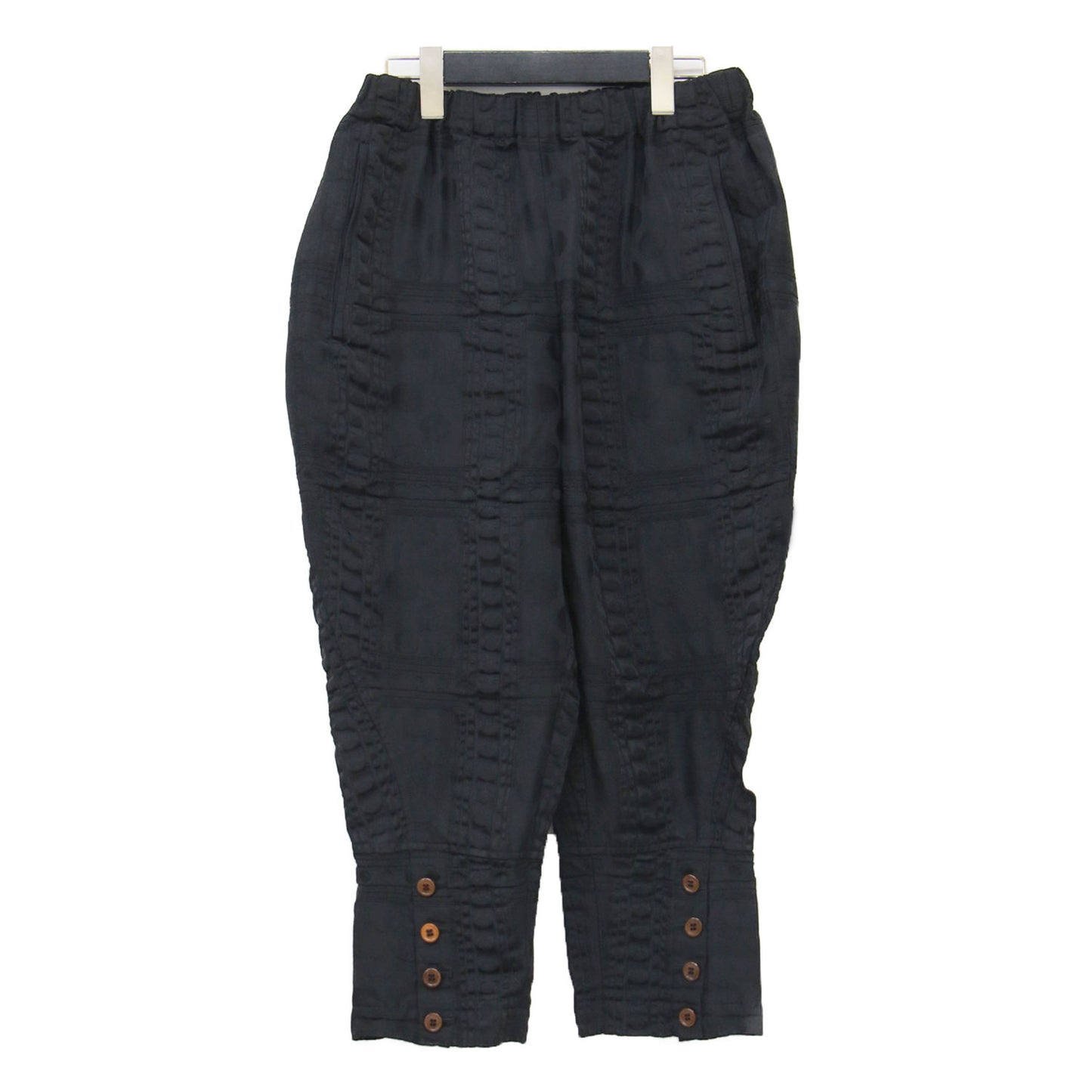 22春夏 エステルツイル ドット柄 ジョッパーズ パンツ / クロップド丈 ウエストゴム