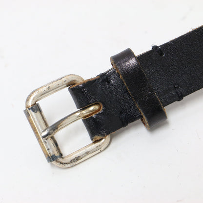 レザー クロスステッチ ベルト / バックル